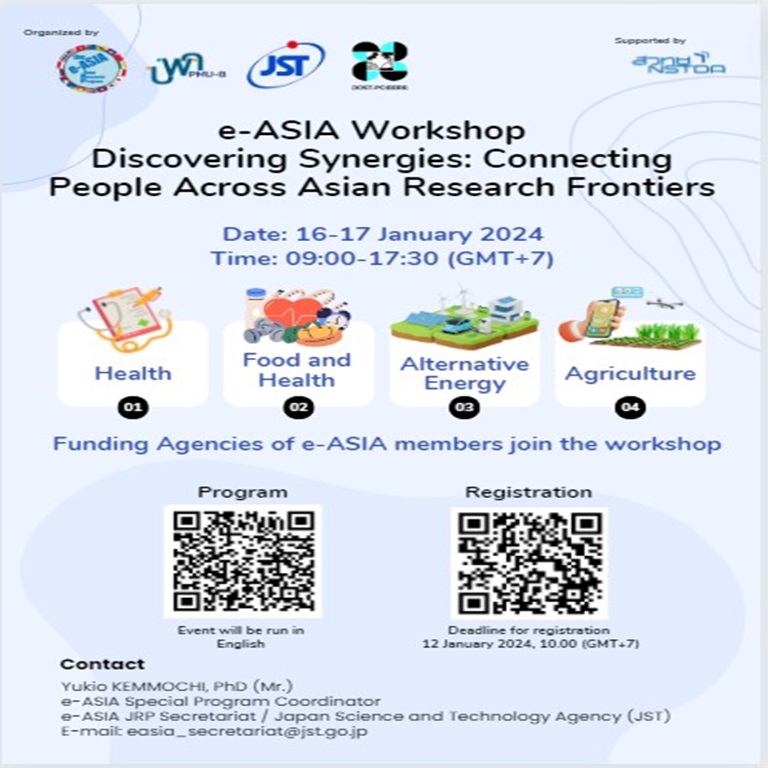e-ASIA Workshop Discovering Synergies: Connecting People Across Asian Research Frontier