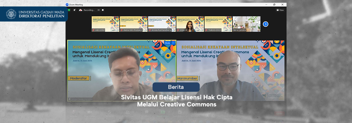 Sivitas UGM Belajar Lisensi Hak Cipta Melalui Creative Commons