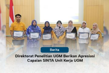 Direktorat Penelitian UGM Berikan Apresiasi Capaian SINTA Unit Kerja UGM